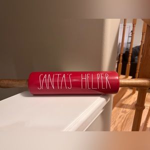 🇺🇸RAE DUNN SANTA’S HELPER ROLLING PIN